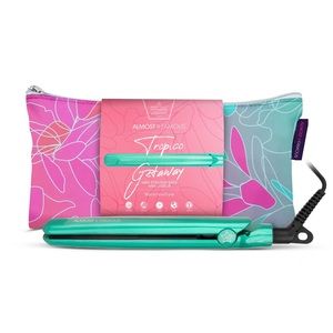 0.5" Mini Flat Iron with Travel Carrying Bag